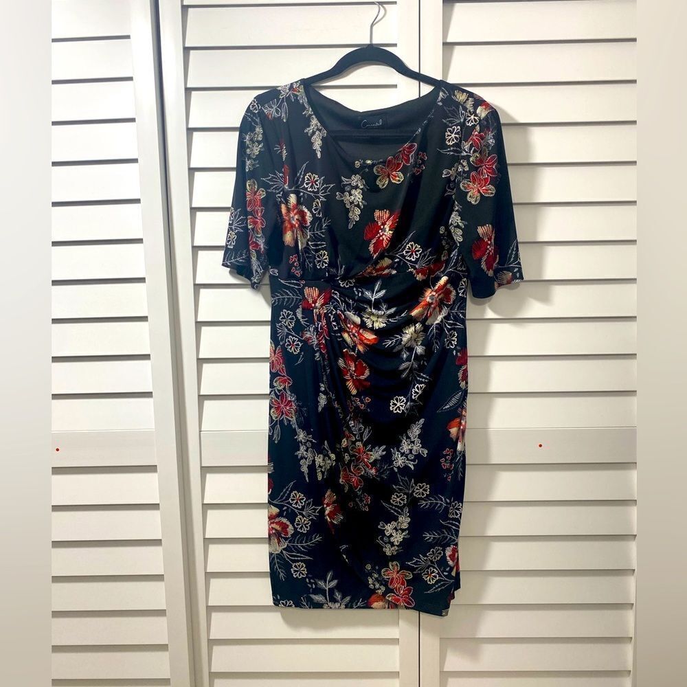 Floral Black Dress by Connected Apparel